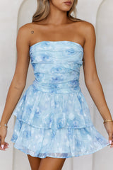 Spring Break Days Mini Dress Blue