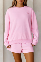 BASE Round Neck Chicago Sweatshirt Pink