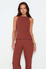 Tailor Theory Top Brown