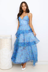 Bright Breeze Maxi Dress Blue