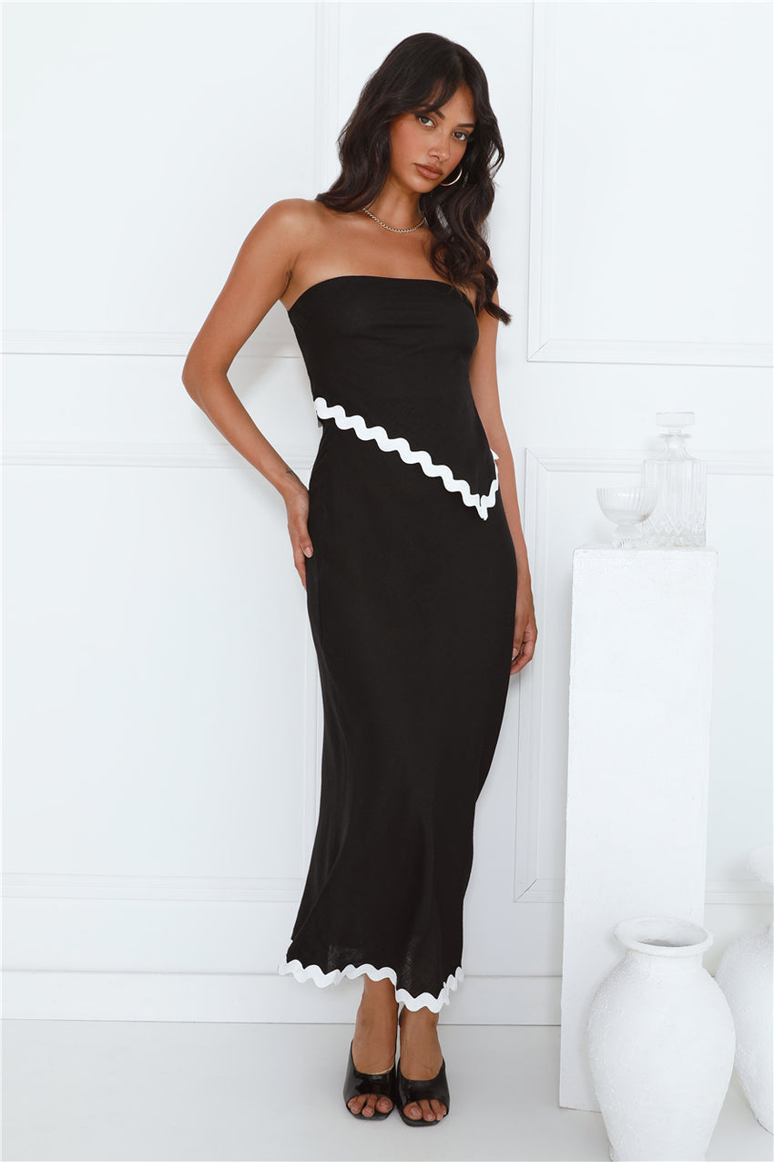 Touch Of Sass Maxi Skirt Black