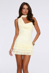 The Nightlife Mesh Mini Dress Butter