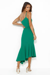 Find Me Partying Midi Dress Green