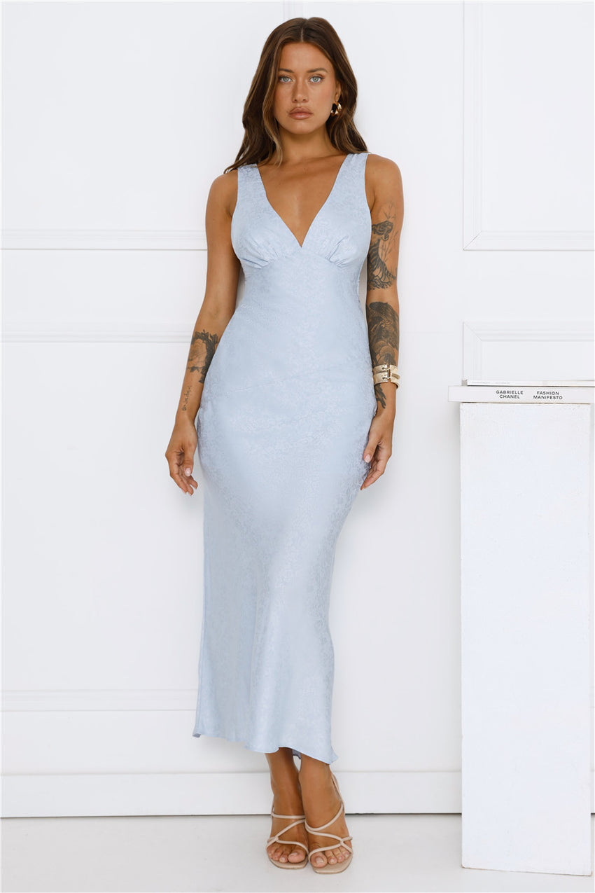 Harbour Bloom Midi Dress Blue