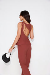 Tailor Theory Top Brown