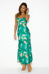 Nimble Fortune Midi Dress Green
